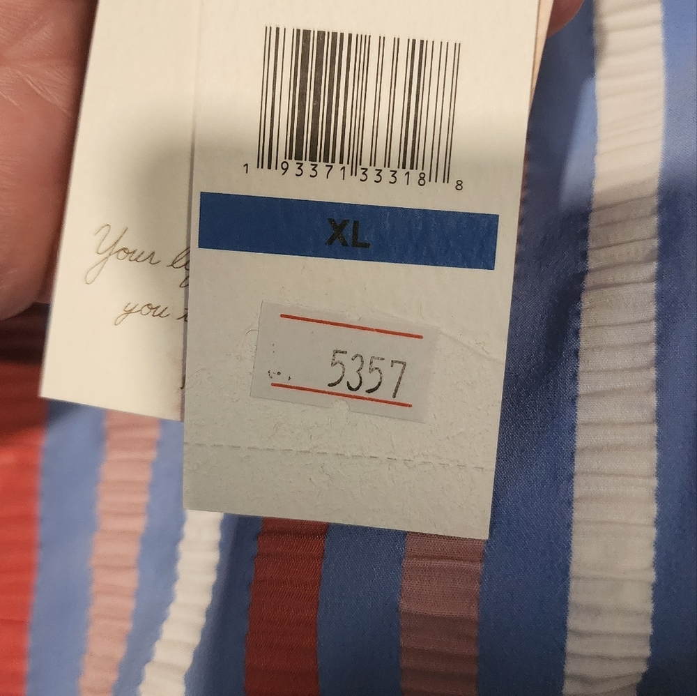 NWT JESSICA SIMPSON MIAMI Striped One-Piece Swimsuit XL - Picture 5 of 5